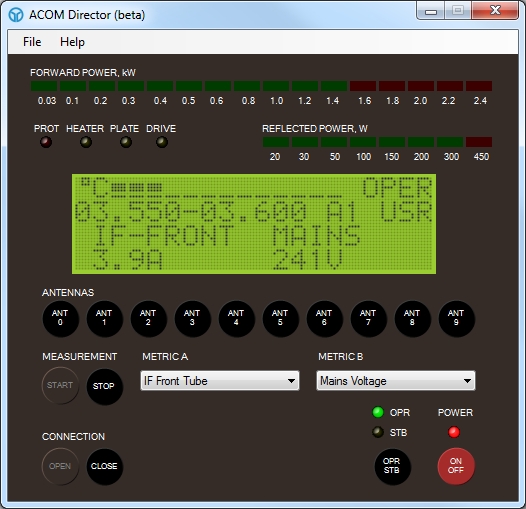 ACOM Director Control Panel